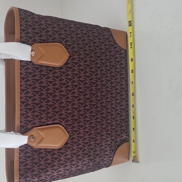 Michael Kors EvaTote NWT BRN/ACORN - Picture 5 of 11